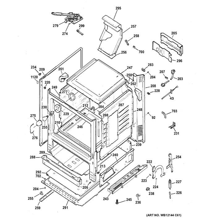 Diagram for JGB250DET3WW