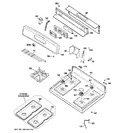 Diagram for 2 - Control Panel & Cooktop