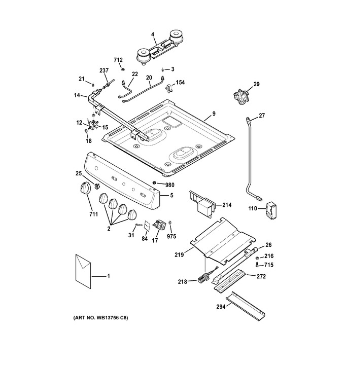 Diagram for RGA820DED1WW