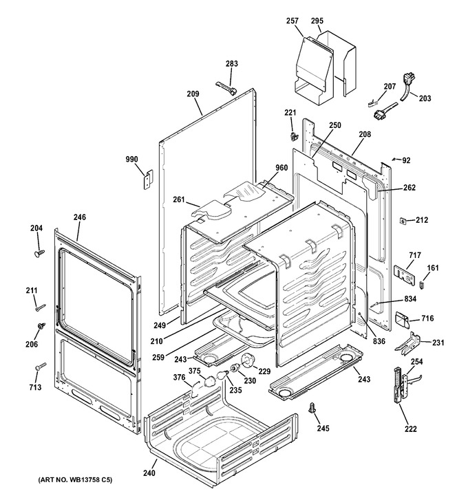 Diagram for RGA820DED1WW