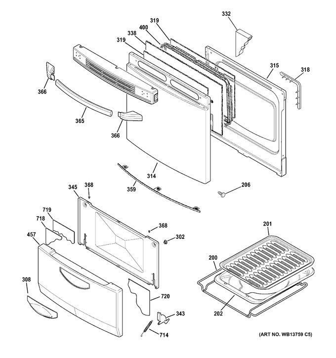 Diagram for RGA820DED1WW