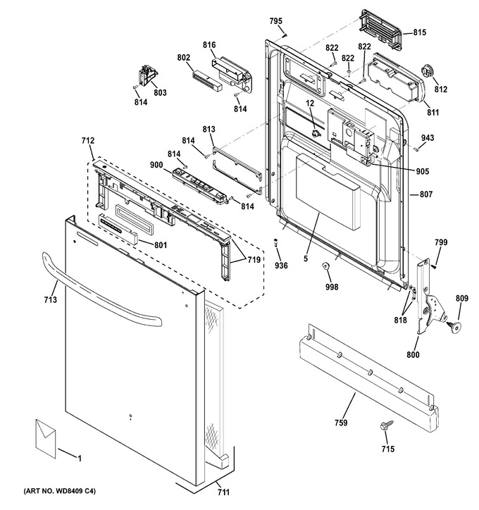 Diagram for GHDT108V00WW