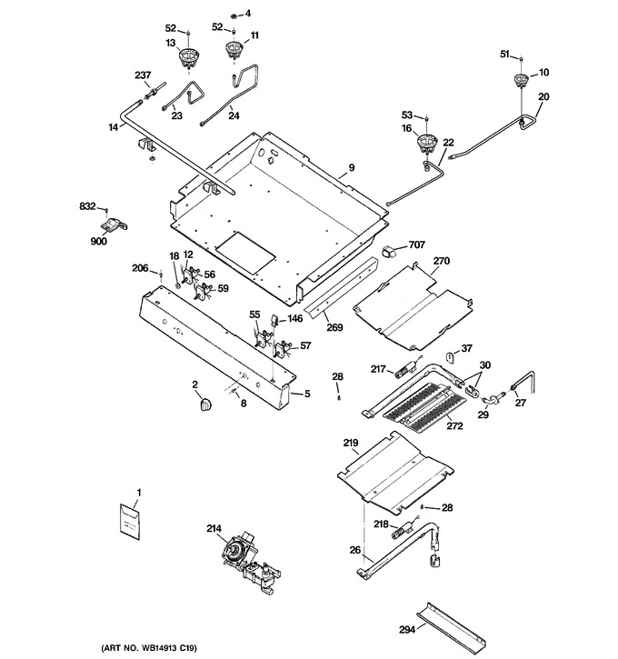 Diagram for JGB281DER6WW