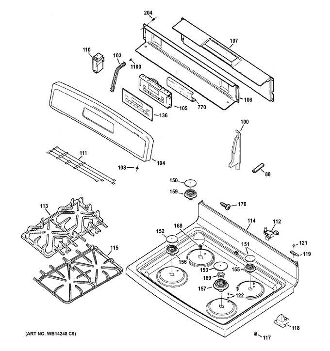 Diagram for JGB281SER6SS