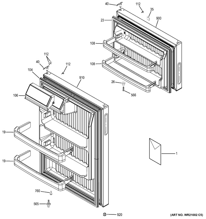 Diagram for GTR16DBEJRWW