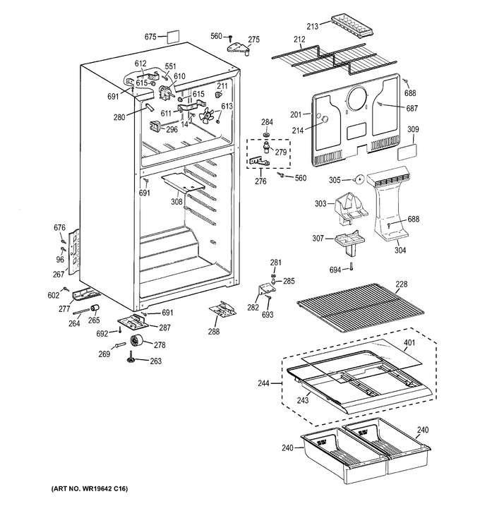 Diagram for GTT16DBEJRWW