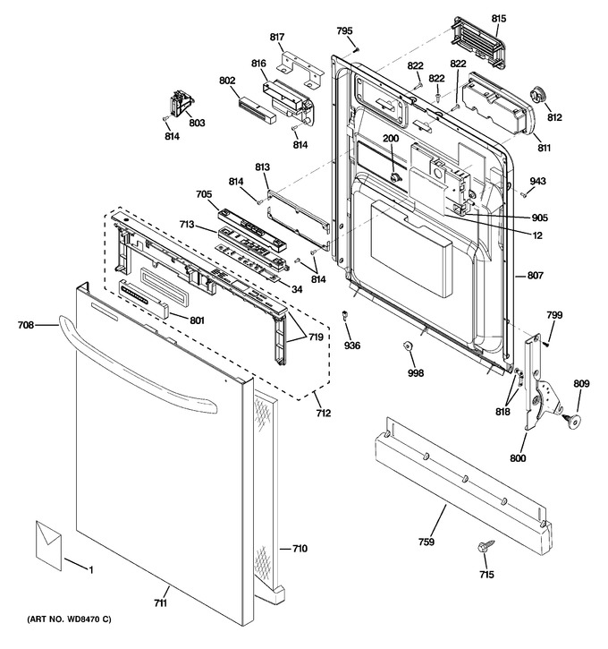 Diagram for GDWT308V55BB