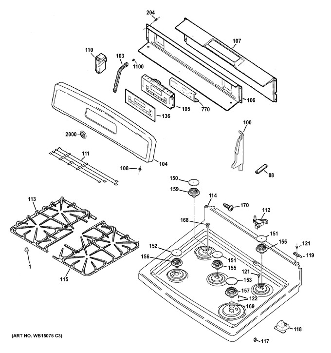 Diagram for JGB285DET3BB