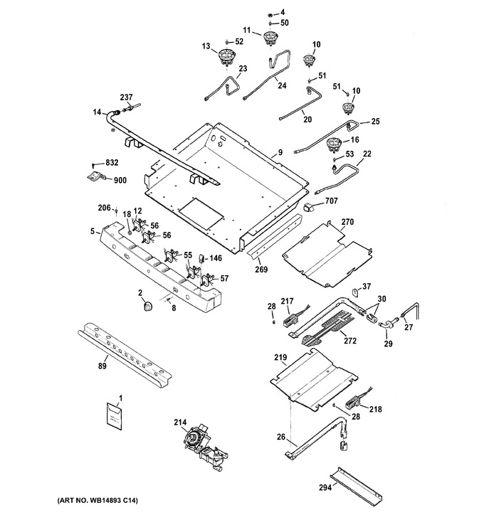 Diagram for JGB296DET3WW