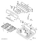 Diagram for 2 - Control Panel & Cooktop