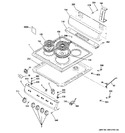 Diagram for 1 - Control Panel & Cooktop