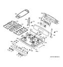 Diagram for 2 - Control Panel & Cooktop