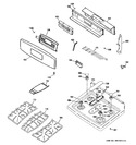 Diagram for 2 - Control Panel & Cooktop