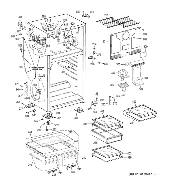 Diagram for GTH18LCDERBB