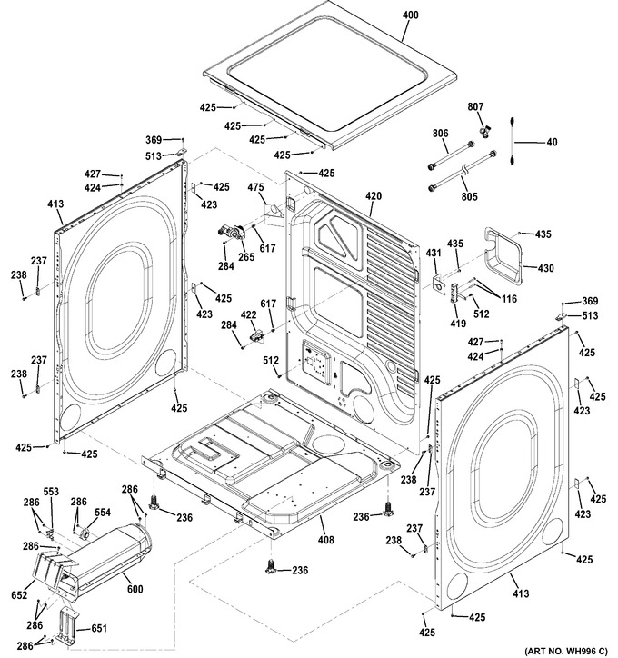 Diagram for GFDS255EF0RR