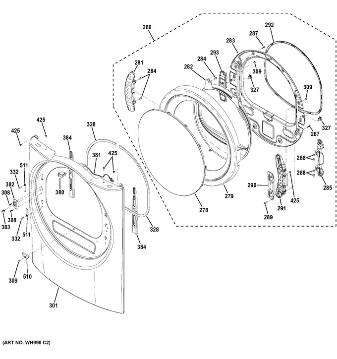 Diagram for GFDS255GF0MC