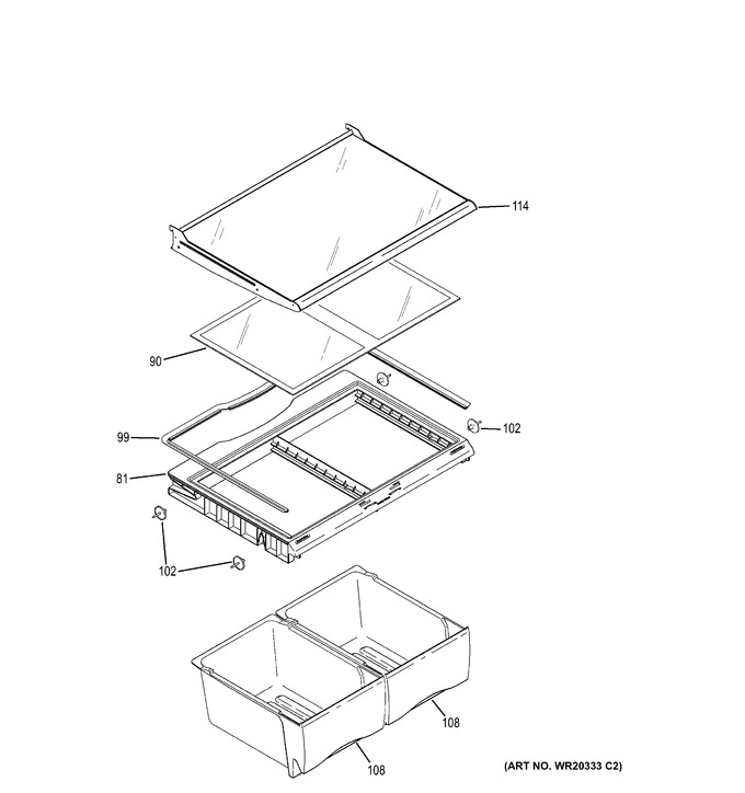 Diagram for ABE20EGEARBS