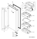 Diagram for 4 - Fresh Food Door - Rh