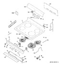 Diagram for 1 - Control Panel & Cooktop