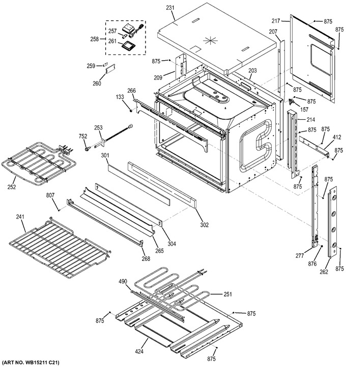 Diagram for JCK5000SF1SS