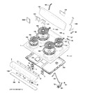 Diagram for 1 - Control Panel & Cooktop