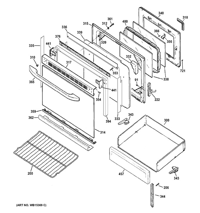 Diagram for JB450DF1WW