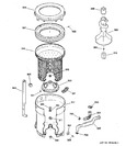 Diagram for 3 - Tub, Basket & Agitator