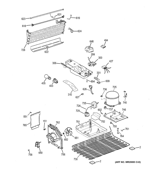 Diagram for GTH16DBEFLWW