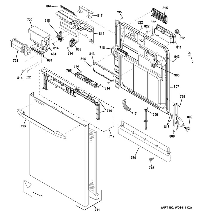 Diagram for PDWT200V00BB