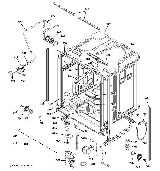 Diagram for PDWT200V00BB