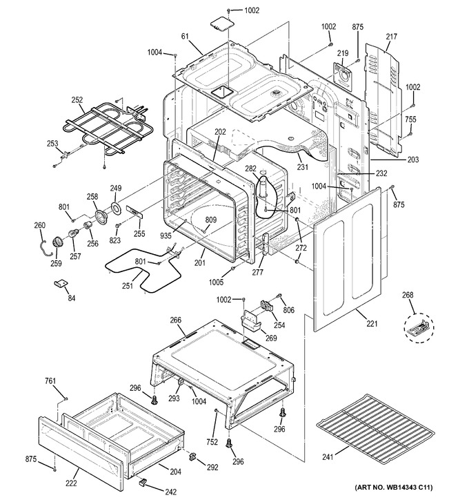 Diagram for JB250DF1BB