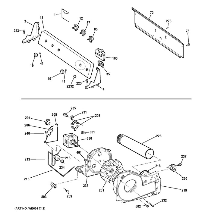 Diagram for GTDP450ED1WS