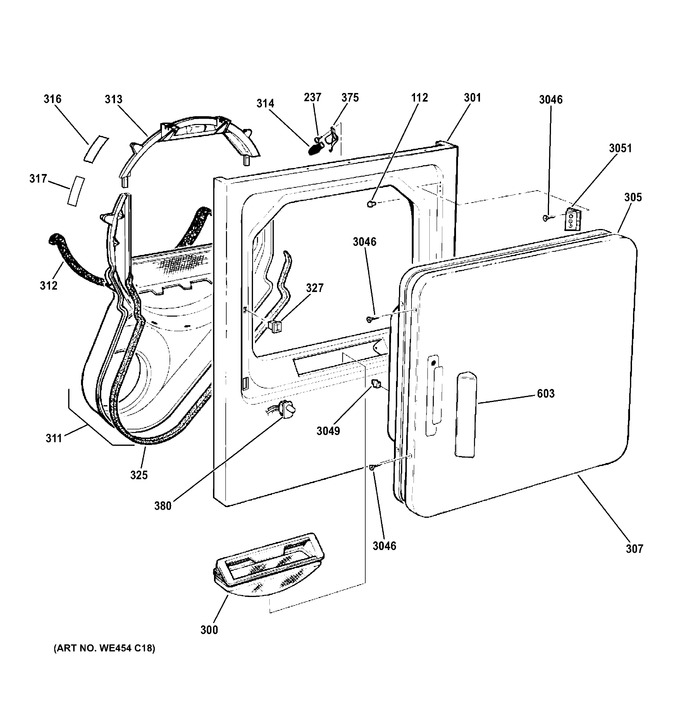 Diagram for GTDX180ED1WW