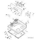 Diagram for 1 - Control Panel & Cooktop