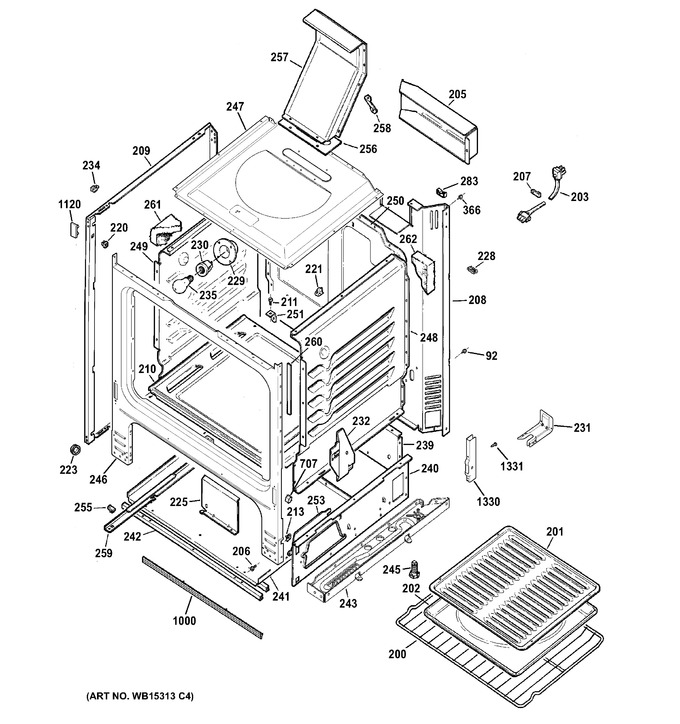 Diagram for RGB526DET3WW