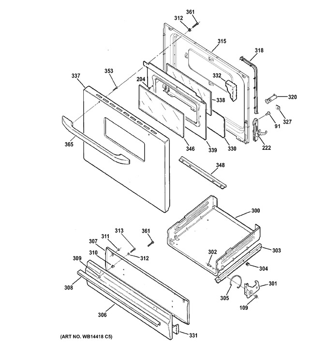 Diagram for RGB526DET3WW