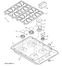 Diagram for 1 - Control Panel & Cooktop