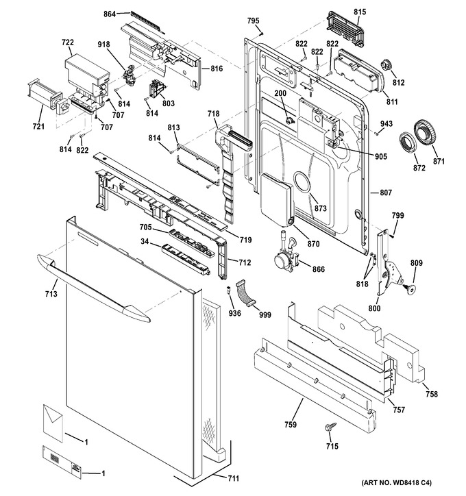 Diagram for PDWT505V00BB