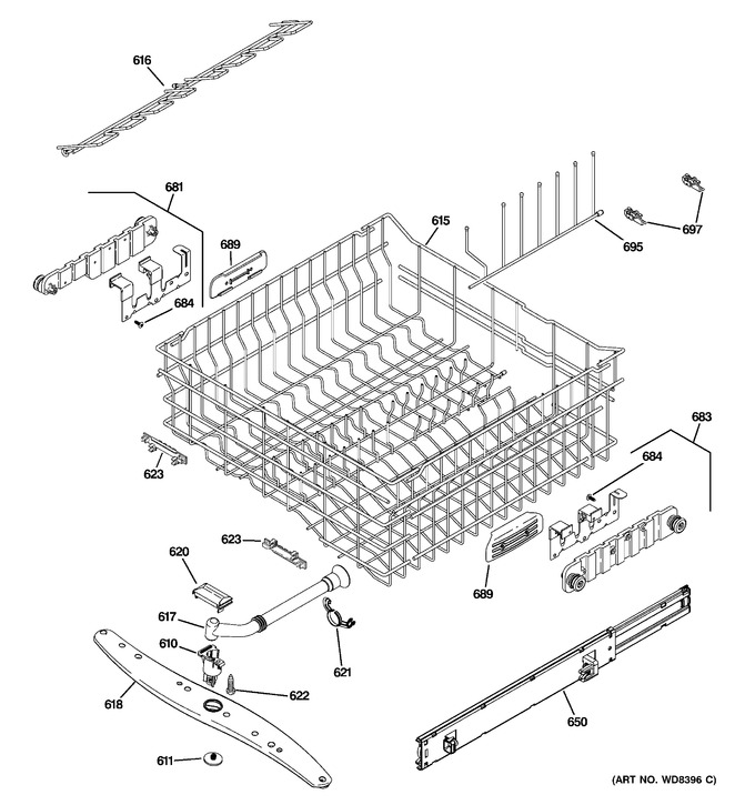 Diagram for PDWT505V00WW