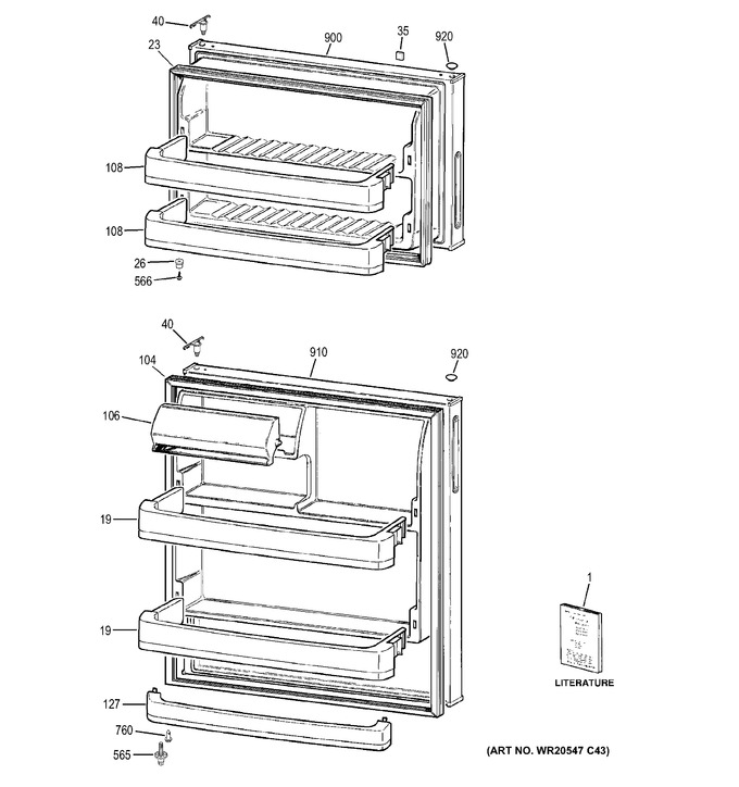 Diagram for GTN18CBEERWW