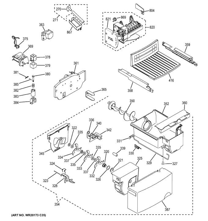 Diagram for GSH25JGDE BB