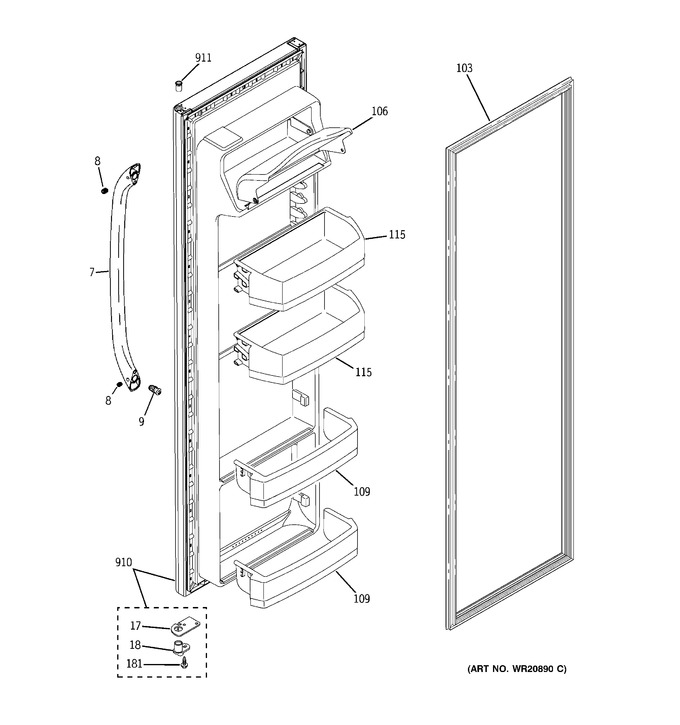 Diagram for GSF25JGDCWW