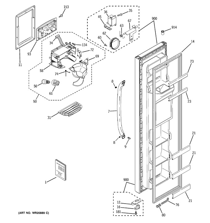 Diagram for GSF25JGDD BB