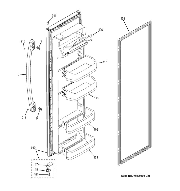 Diagram for GSF25JGDS WW