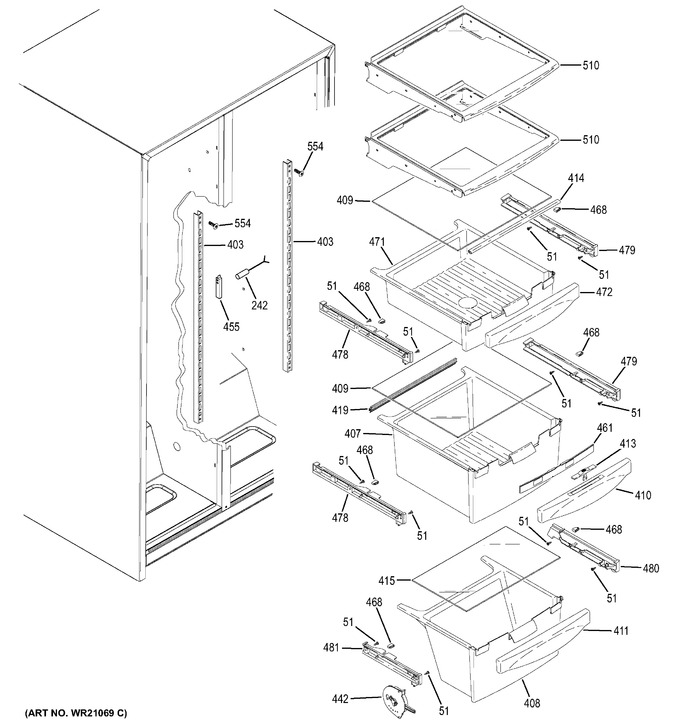 Diagram for GSH25JGDD BB