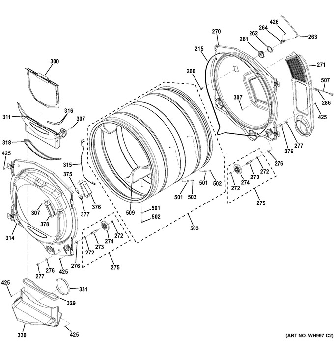 Diagram for GFDS250GF0WW