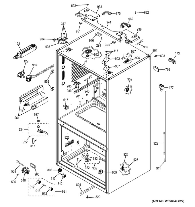 Diagram for GFE27GSDCSS