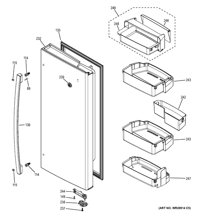 Diagram for GFE27GSDDSS