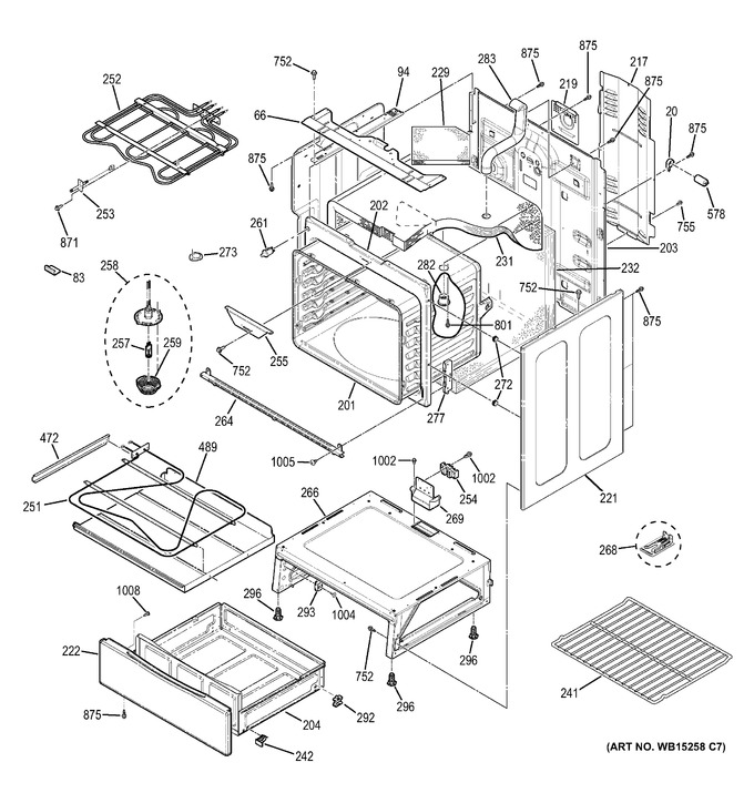 Diagram for JB695EF1ES