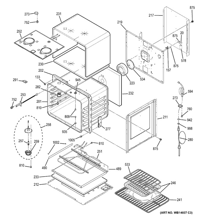 Diagram for ZET958SM3SS